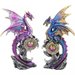 Set 2 statuete dragoni Protectorii taramului 15 cm